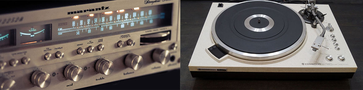In addition to newer surround sound systems we also repair vintage receivers and turntables..